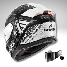 Shark Skwal İ3 Hellcat Motosiklet Kaskı - Siyah / Beyaz
